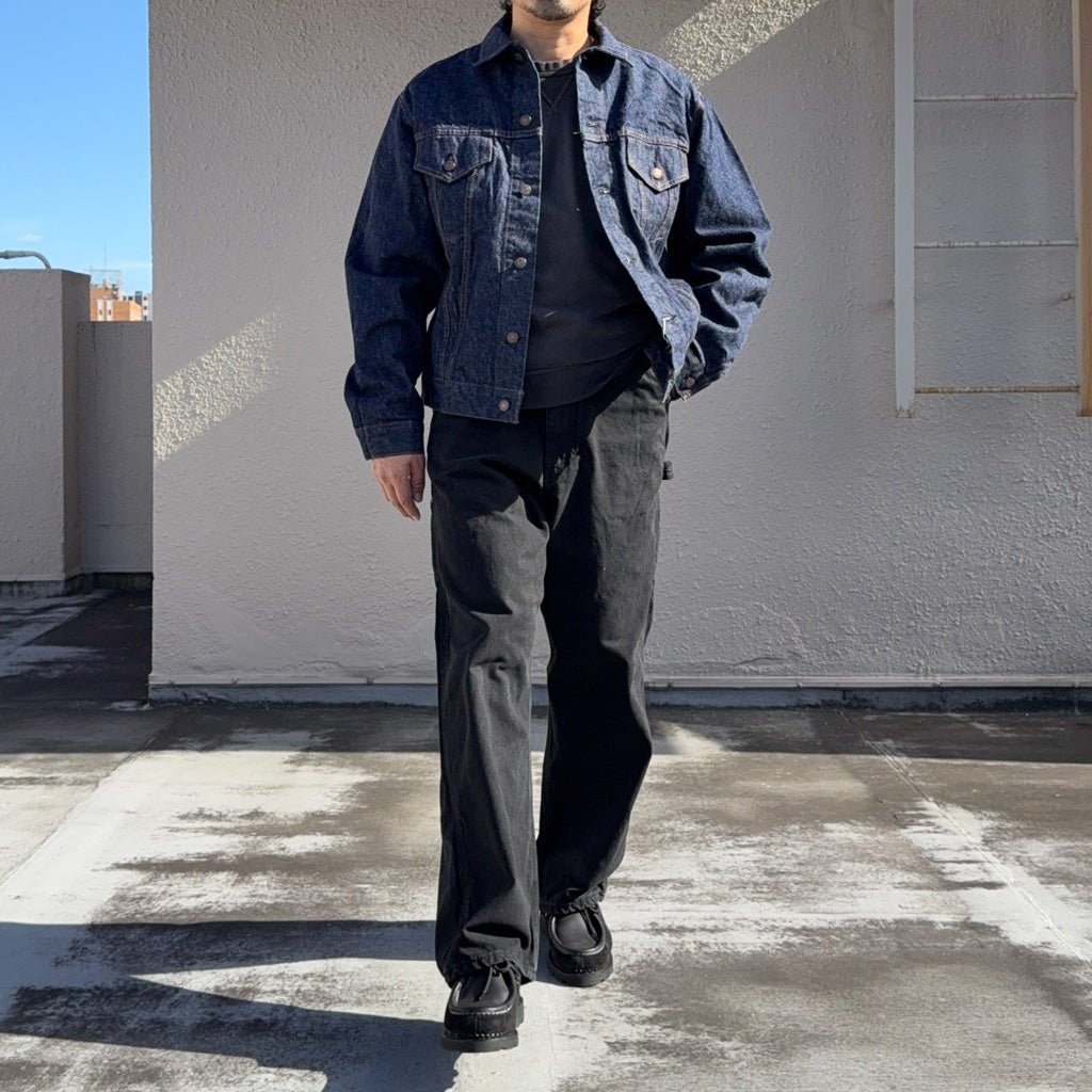 orSlow : DAD'S FIT OXFORD PAINTER PANTS (BLACK)