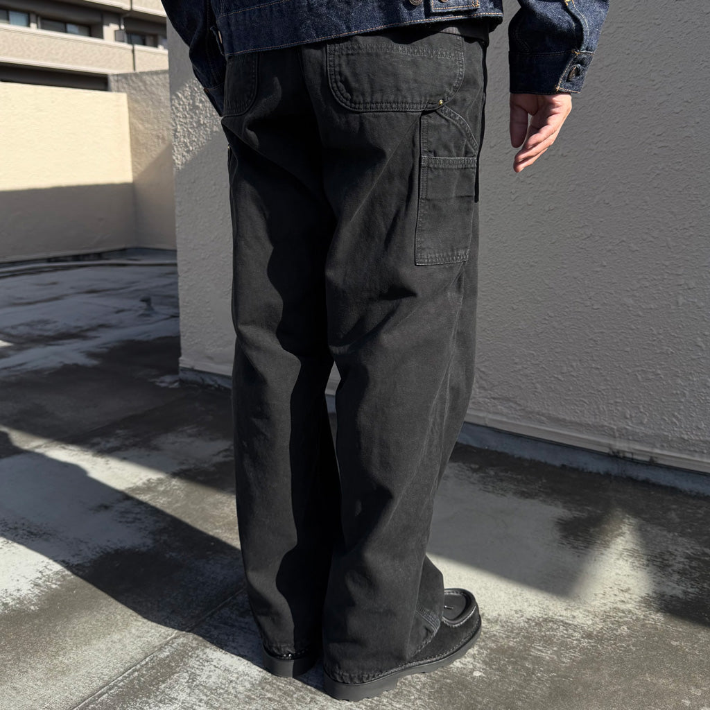 orSlow : DAD'S FIT OXFORD PAINTER PANTS (BLACK)