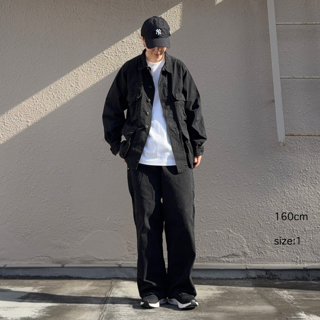 orSlow : STONE BLACK B.D.U JACKET (BLACK STONE) (01-6110-61S)