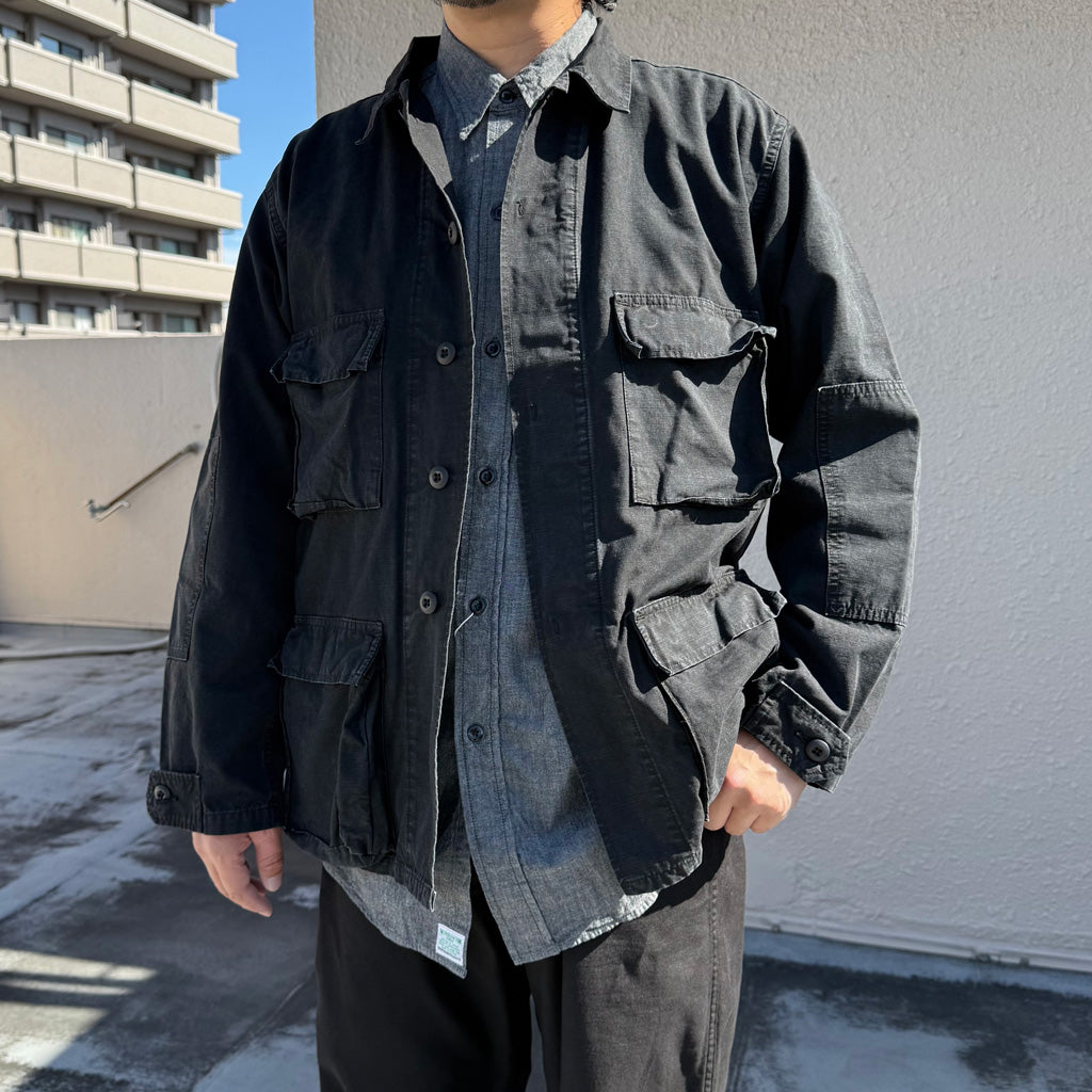 orSlow : STONE BLACK B.D.U JACKET (BLACK STONE) (01-6110-61S)