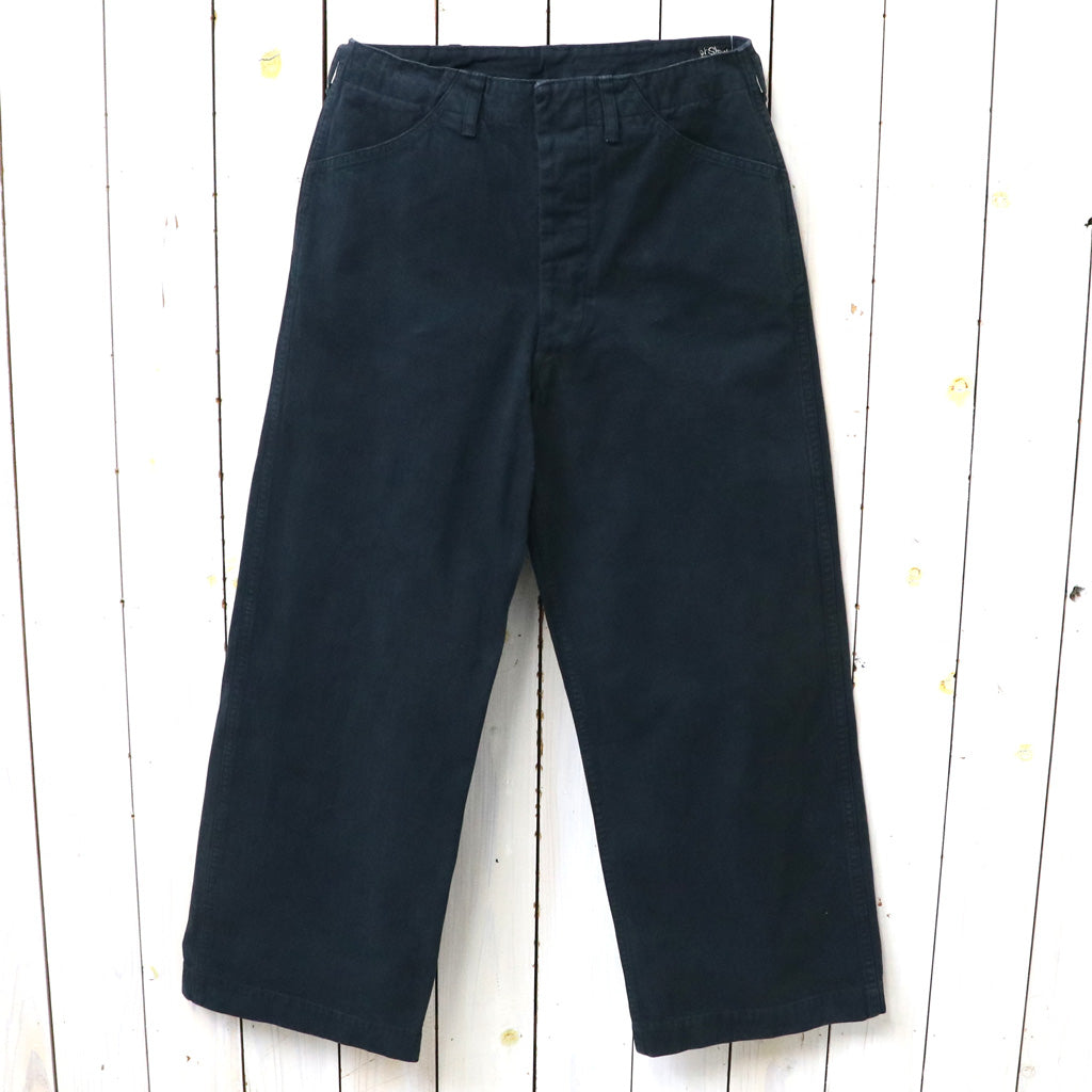 orSlow : USMC HERRINGBONE WIDE FIT UTILITY TROUSERS (BLACK)
