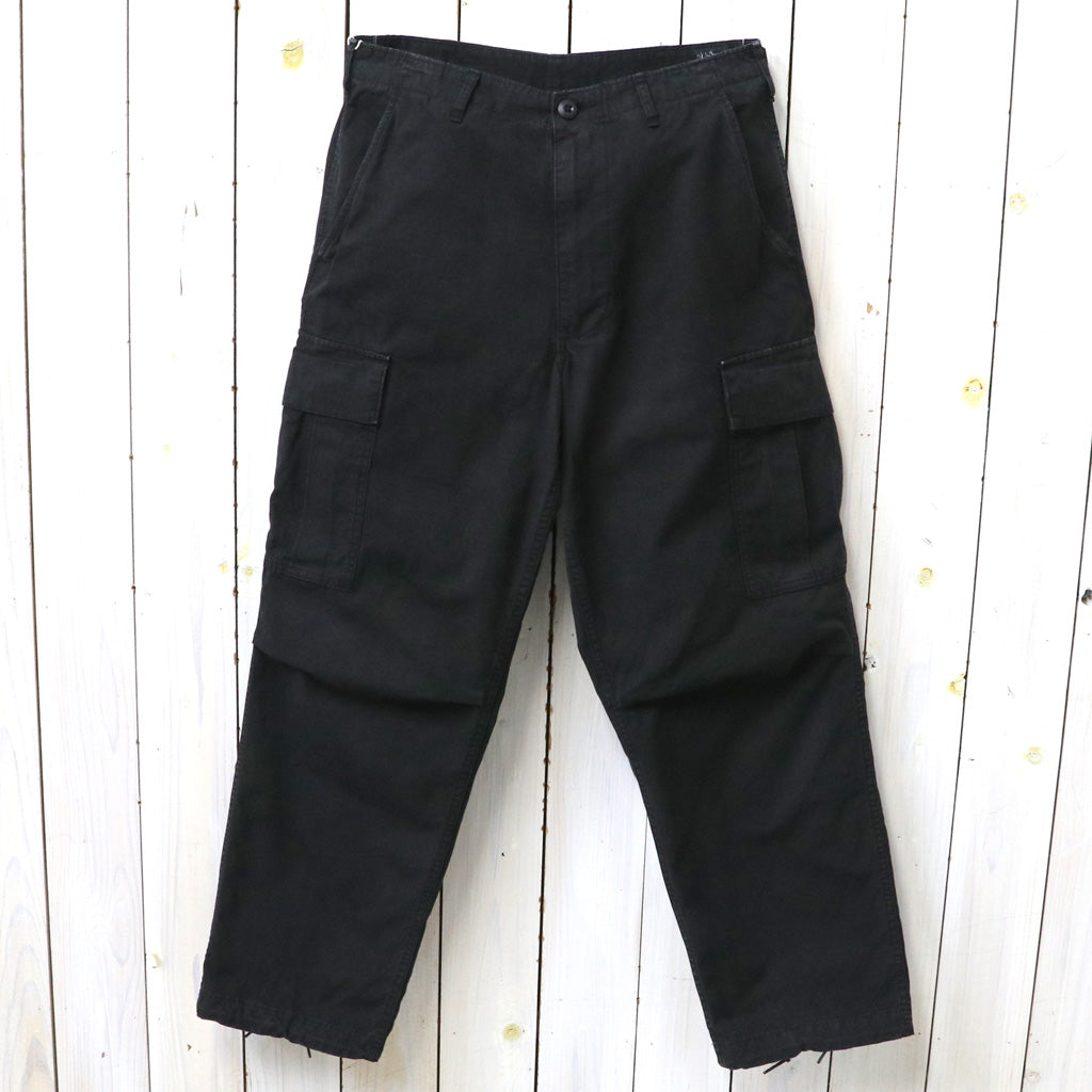 orSlow : STONE BLACK VINTAGE FIT 6 POCKETS CARGO PANTS (BLACK STONE)
