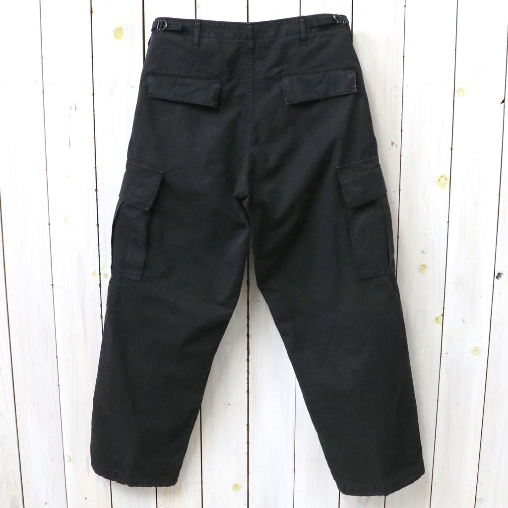 orSlow : STONE BLACK VINTAGE FIT 6 POCKETS CARGO PANTS (BLACK STONE)