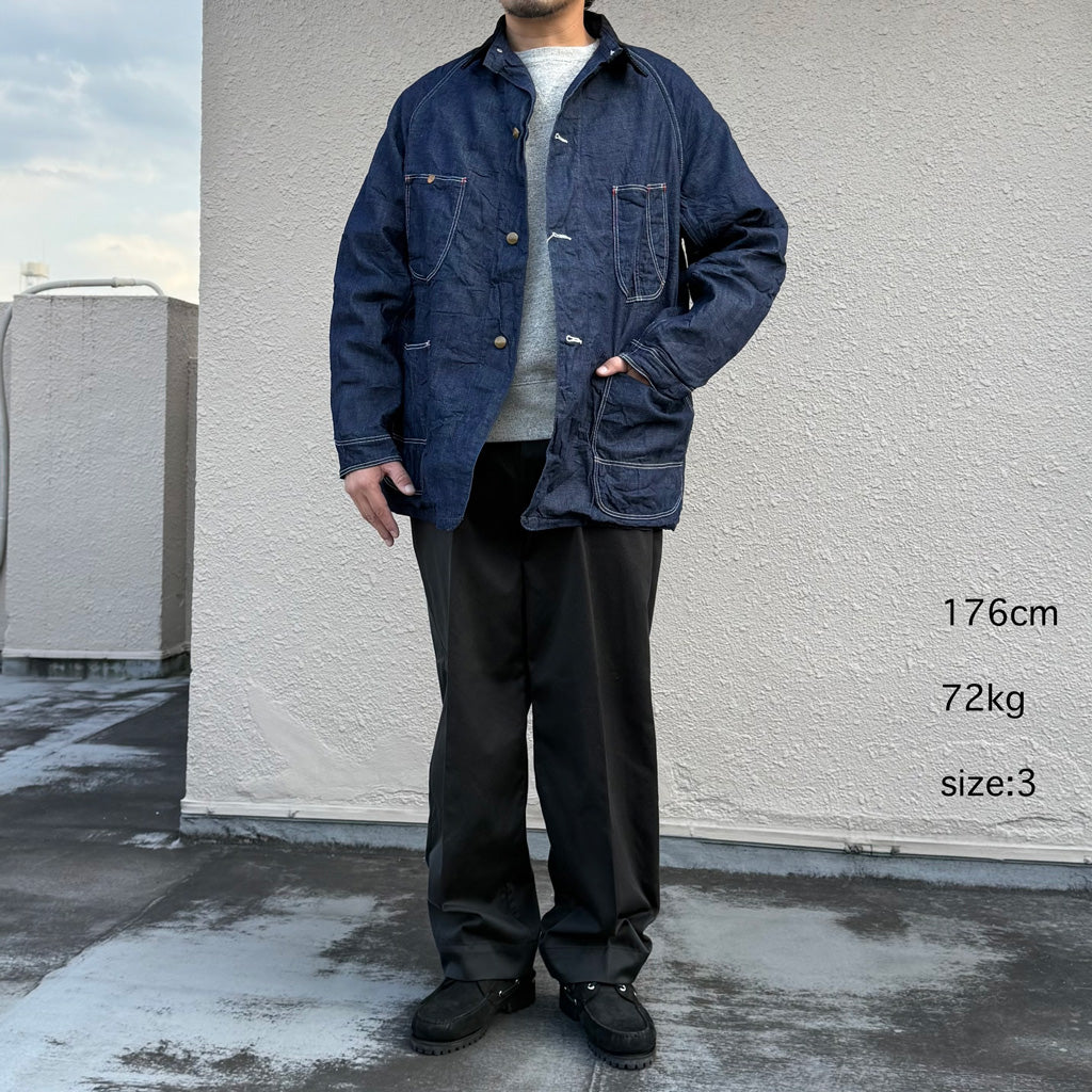 orSlow (オアスロウ) : WOOL LINER RELAX FIT DENIM COVERALL (ONE