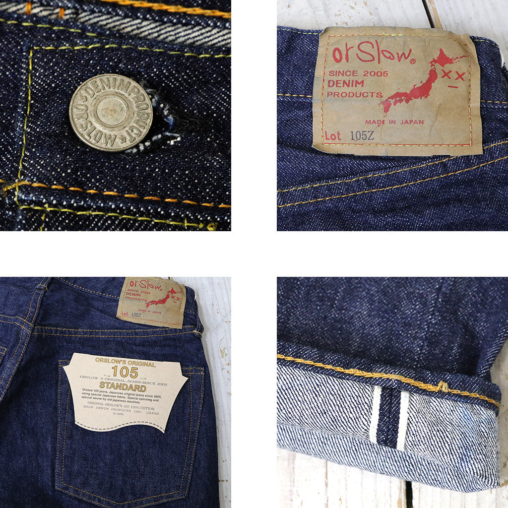 orSlow : 60'S SELVEDGE DENIM JEANS(ZIPPER FLY) (ONE WASH) (00-L105-81)