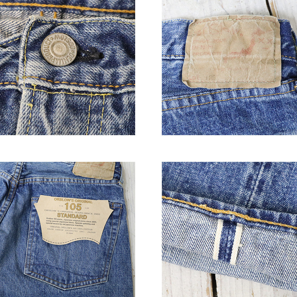 orSlow : 60'S SELVEDGE DENIM JEANS(ZIPPER FLY) (2 YEAR WASH) (00-L105-84)