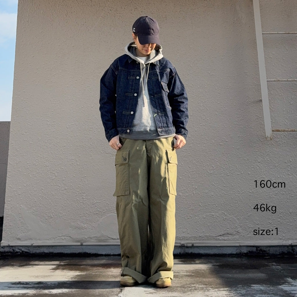 orSlow : WIDE FIT CARGO PANTS (ARMY GREEN)