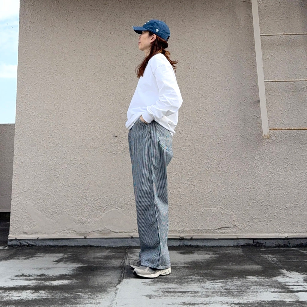 orSlow : WIDE FIT 30'S HICKORY PAINTER PANTS (HICKORY)