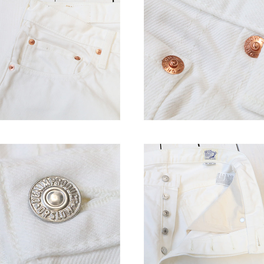 orSlow : 105 90’s WHITE DENIM (WHITE) (01-1050W-69)