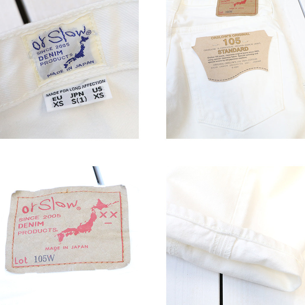 orSlow : 105 90’s WHITE DENIM (WHITE) (01-1050W-69)