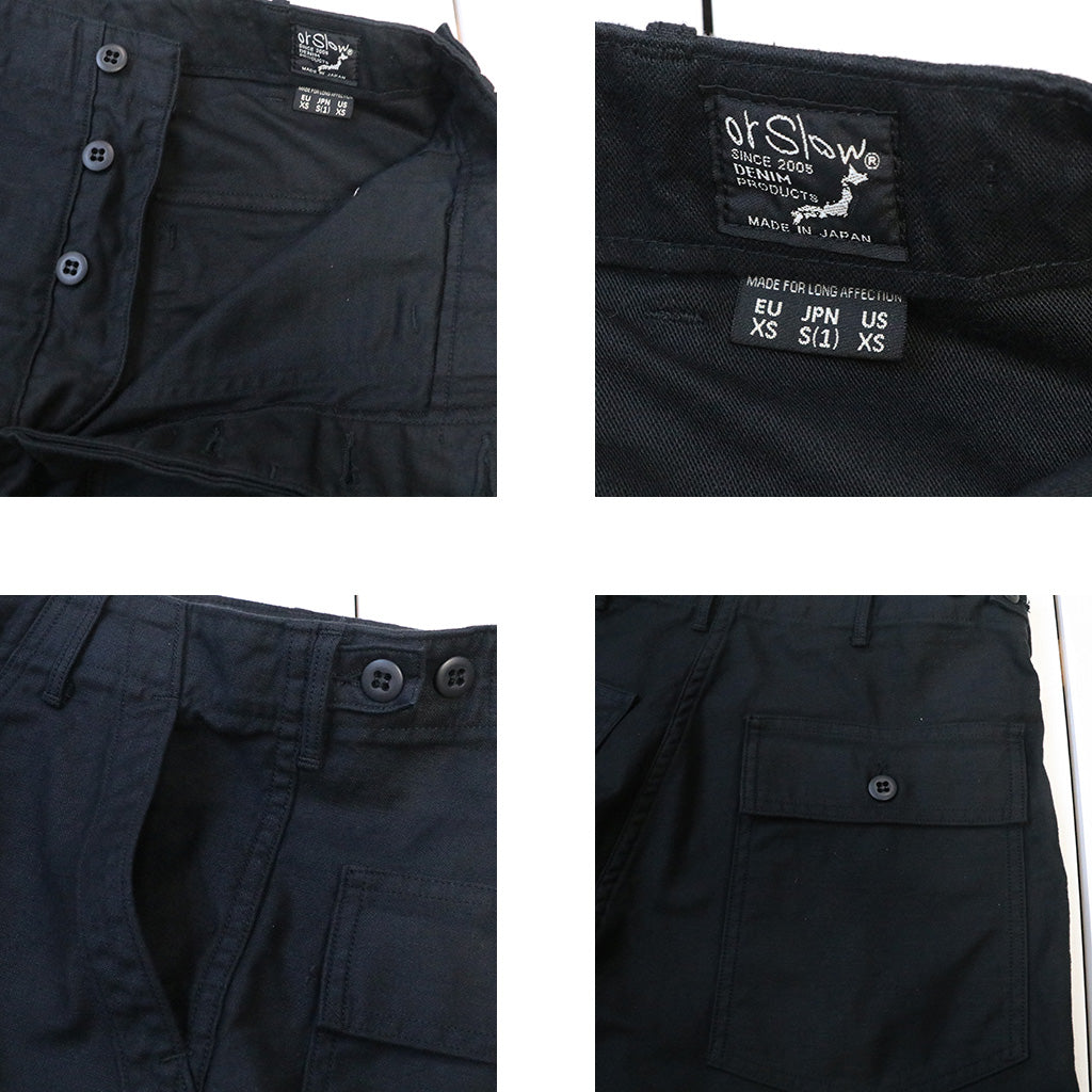orSlow : U.S ARMY FATIGUE PANTS (BLACK) (01-5002-J61)