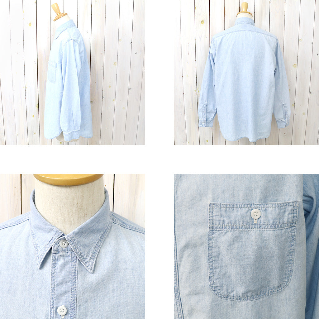 orSlow : RELAX FIT CHAMBRAY WORK SHIRT (CHAMBRAY BLEACHED) (01-8270-99)