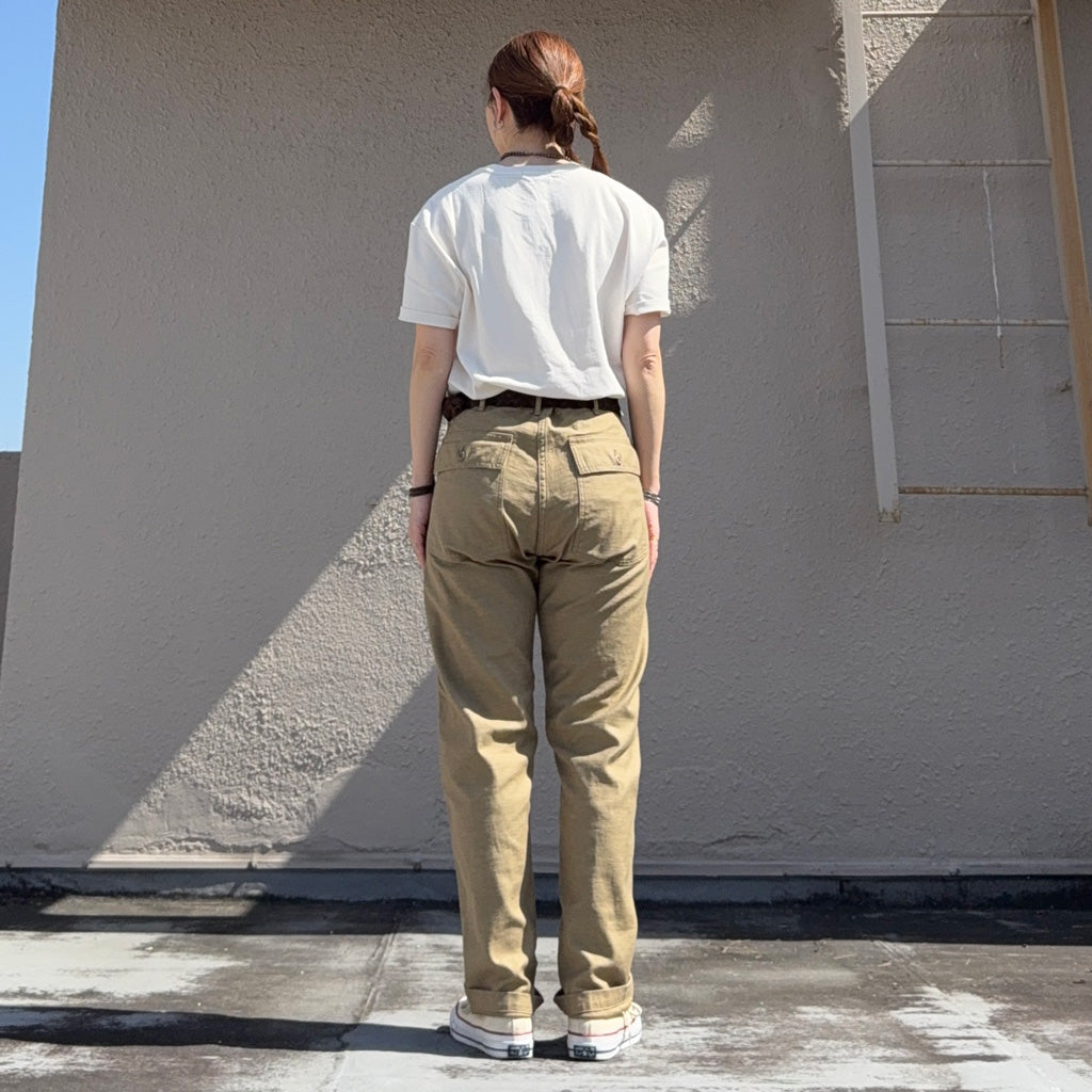 orSlow : SLIM FIT FATIGUE PANTS (SAND BEIGE) (01-5032-72)