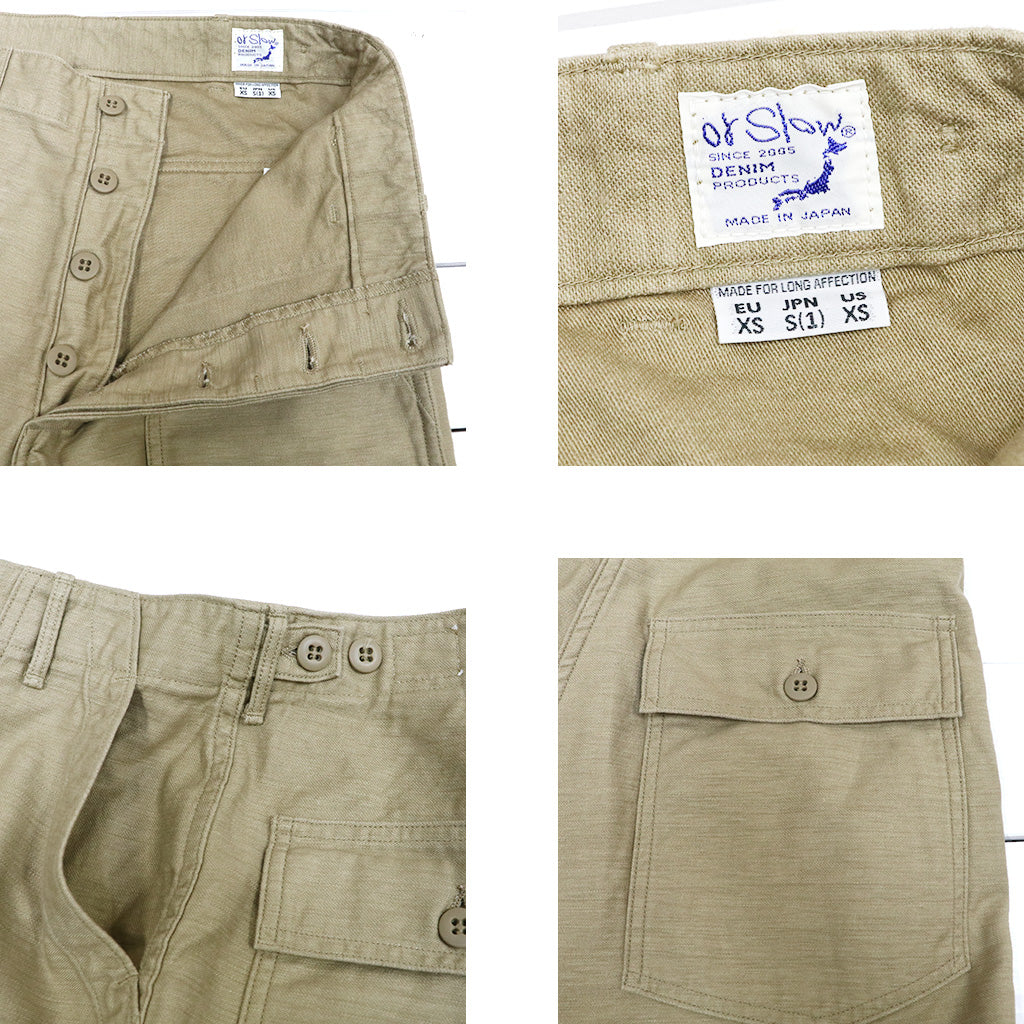 orSlow : U.S ARMY FATIGUE PANTS (SAND BEIGE) (01-5002-72)