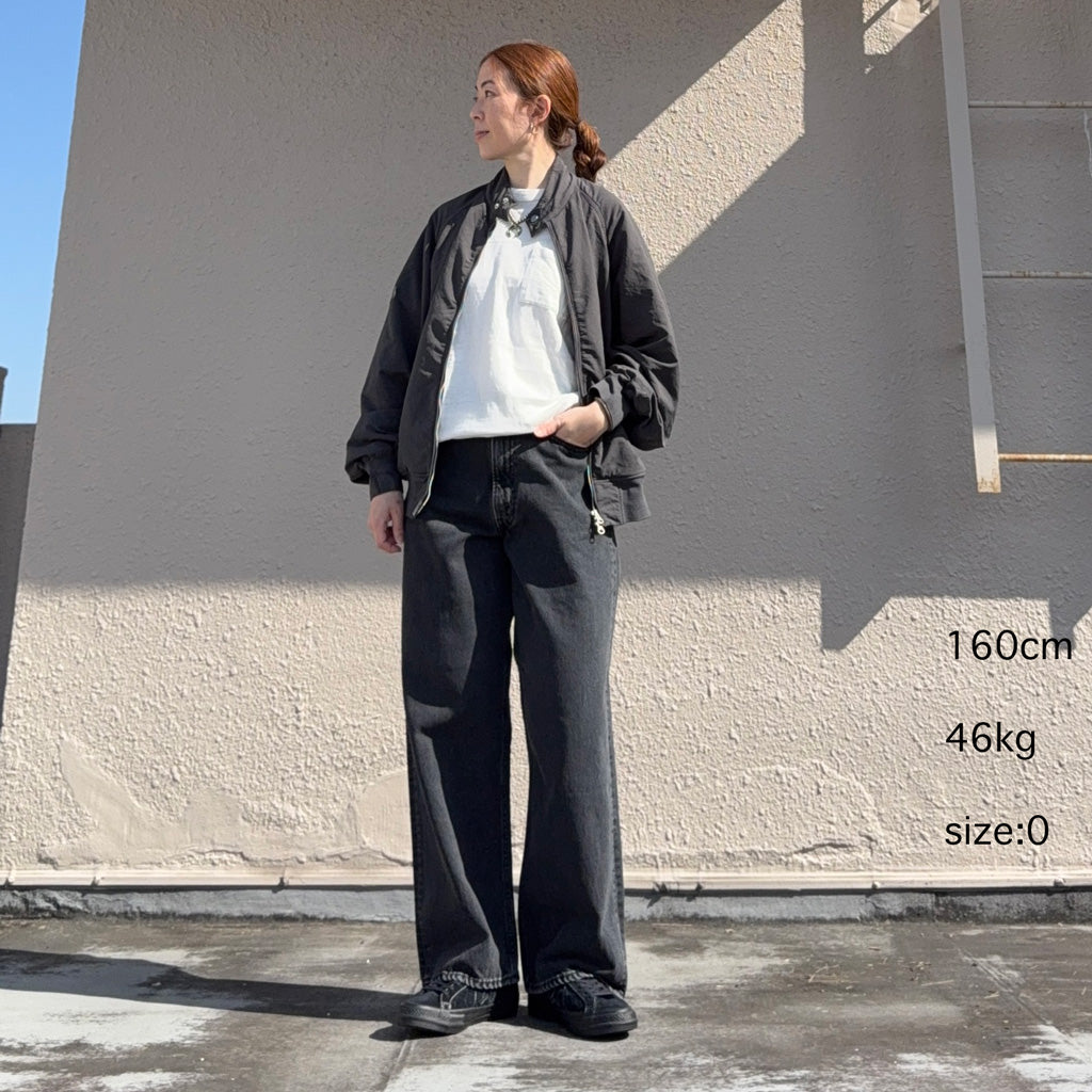 orSlow : SUPER DAD'S DENIM PANTS (BLACK DENIM STONE) (01-1100W-D61S)