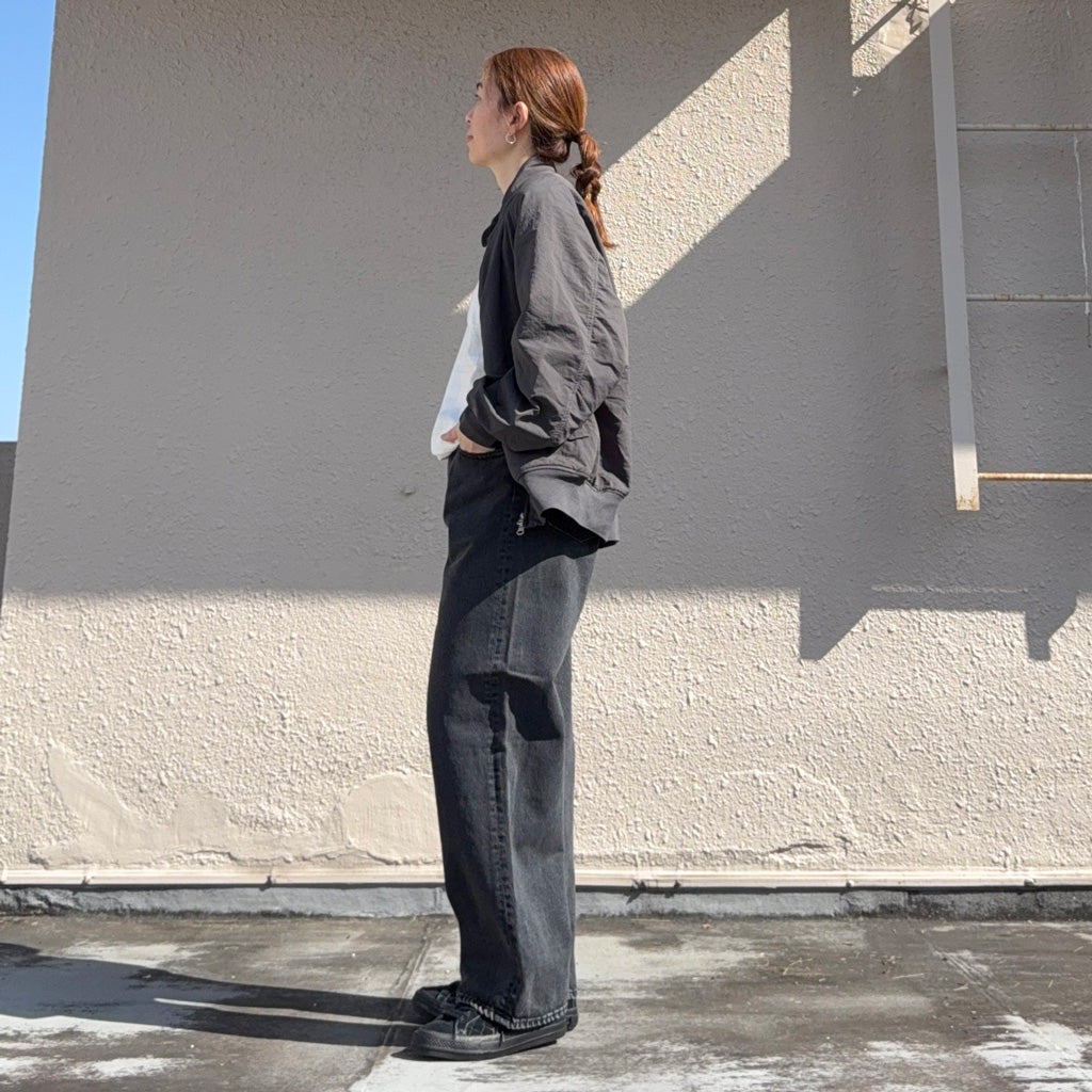 orSlow : SUPER DAD'S DENIM PANTS (BLACK DENIM STONE) (01-1100W-D61S)