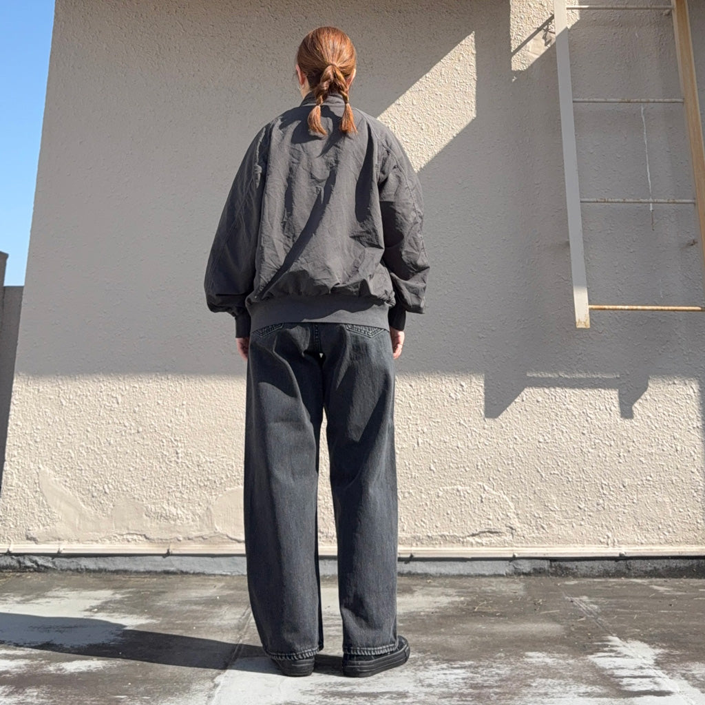orSlow : SUPER DAD'S DENIM PANTS (BLACK DENIM STONE) (01-1100W-D61S)