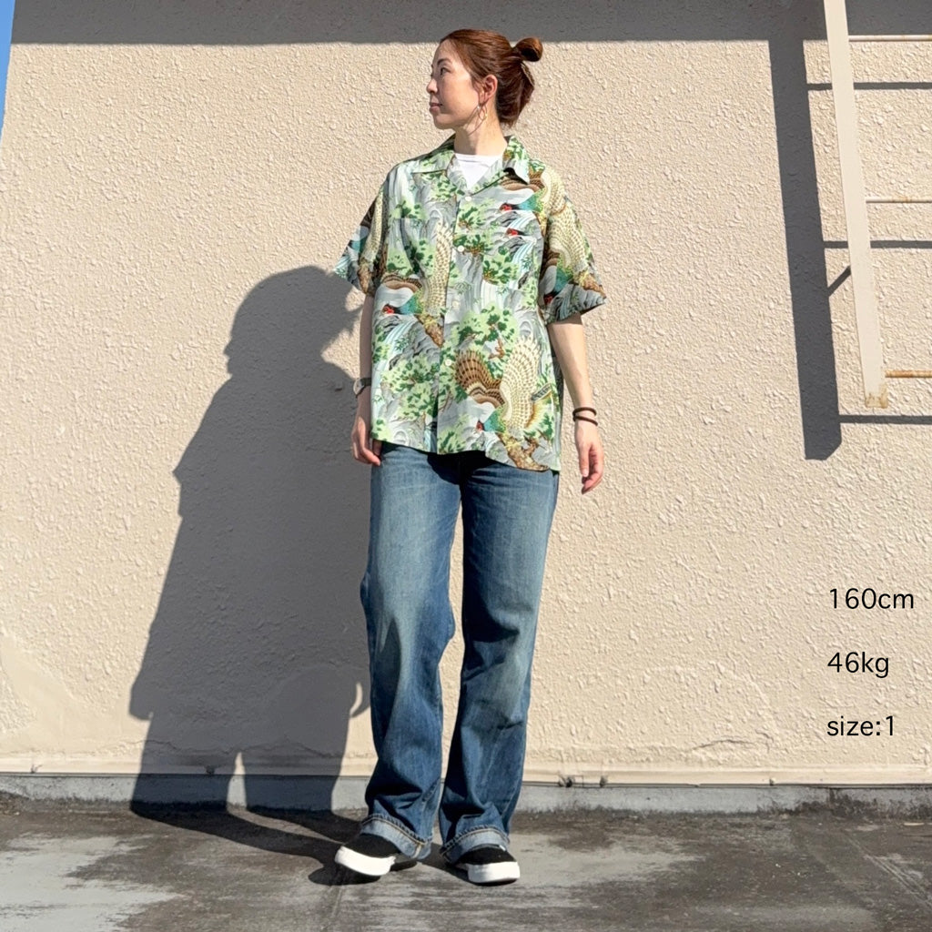 orSlow : PEACOCK GARDEN HAWAIIAN SHIRT (01-8158-16)