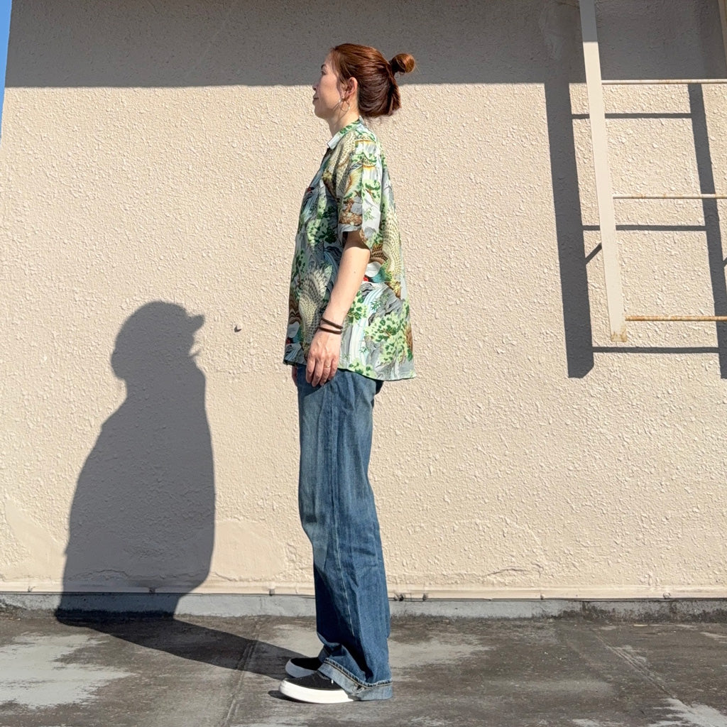 orSlow : PEACOCK GARDEN HAWAIIAN SHIRT (01-8158-16)