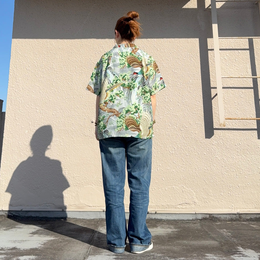 orSlow : PEACOCK GARDEN HAWAIIAN SHIRT (01-8158-16)