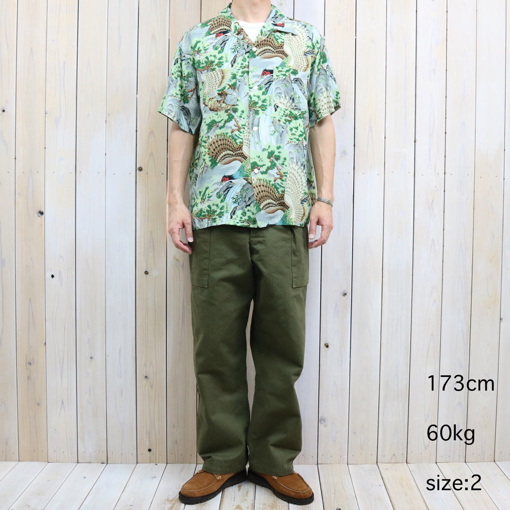 orSlow : PEACOCK GARDEN HAWAIIAN SHIRT (01-8158-16)