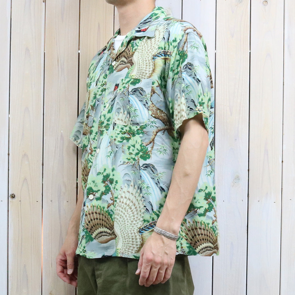 orSlow : PEACOCK GARDEN HAWAIIAN SHIRT (01-8158-16)