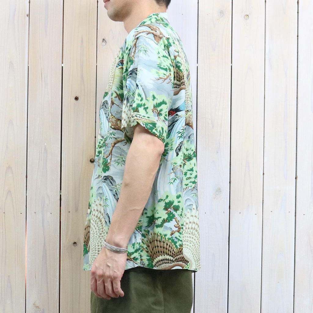 orSlow : PEACOCK GARDEN HAWAIIAN SHIRT (01-8158-16)
