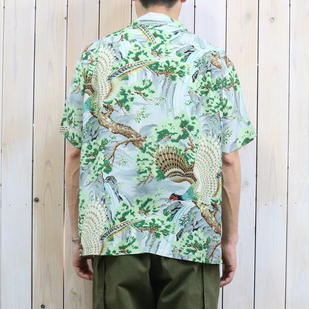 orSlow : PEACOCK GARDEN HAWAIIAN SHIRT (01-8158-16)