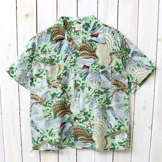 orSlow : PEACOCK GARDEN HAWAIIAN SHIRT (01-8158-16)