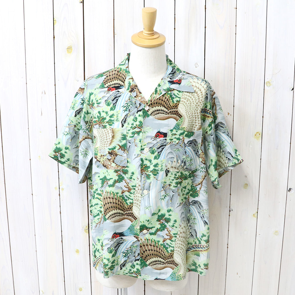 orSlow : PEACOCK GARDEN HAWAIIAN SHIRT (01-8158-16)