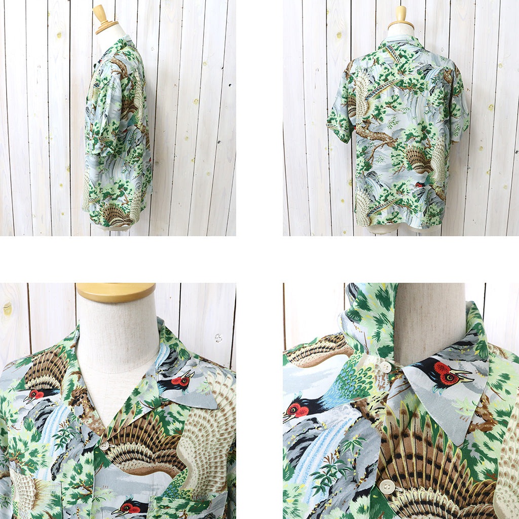 orSlow : PEACOCK GARDEN HAWAIIAN SHIRT (01-8158-16)