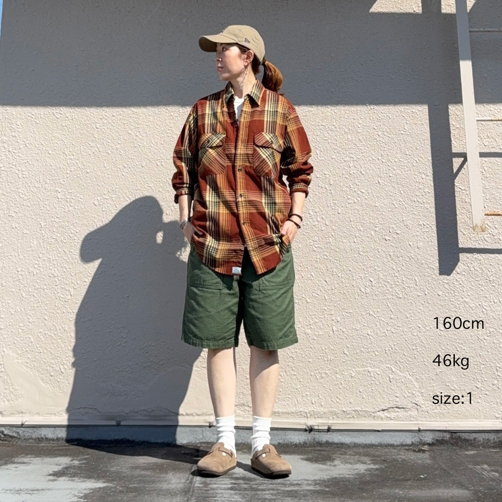 orSlow : ORIGINAL CHECK WORK SHIRT WITH FLAP POCKET (01-8064-C53)