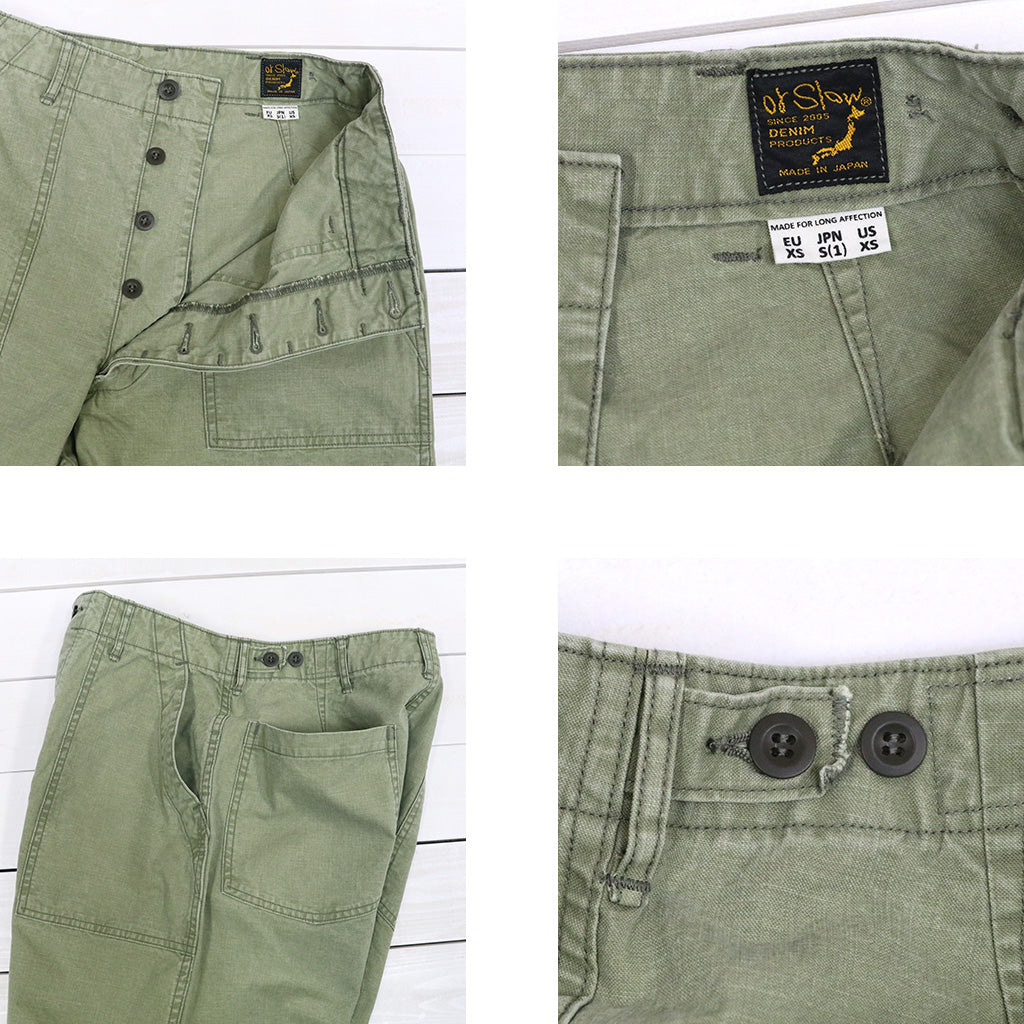 orSlow : SUMMER FATIGUE PANTS (GREEN) (01-5103-M16)