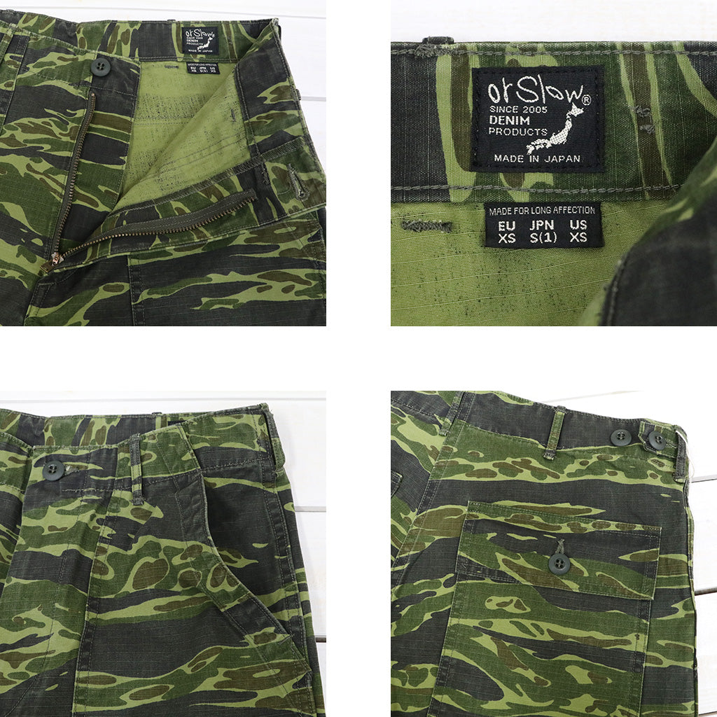 orSlow : U.S ARMY FATIGUE SHORTS (TIGER CAMO) (01-7002-TGC)
