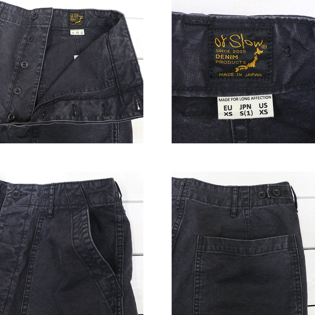 orSlow : SUMMER FATIGUE SHORTS (BLACK)