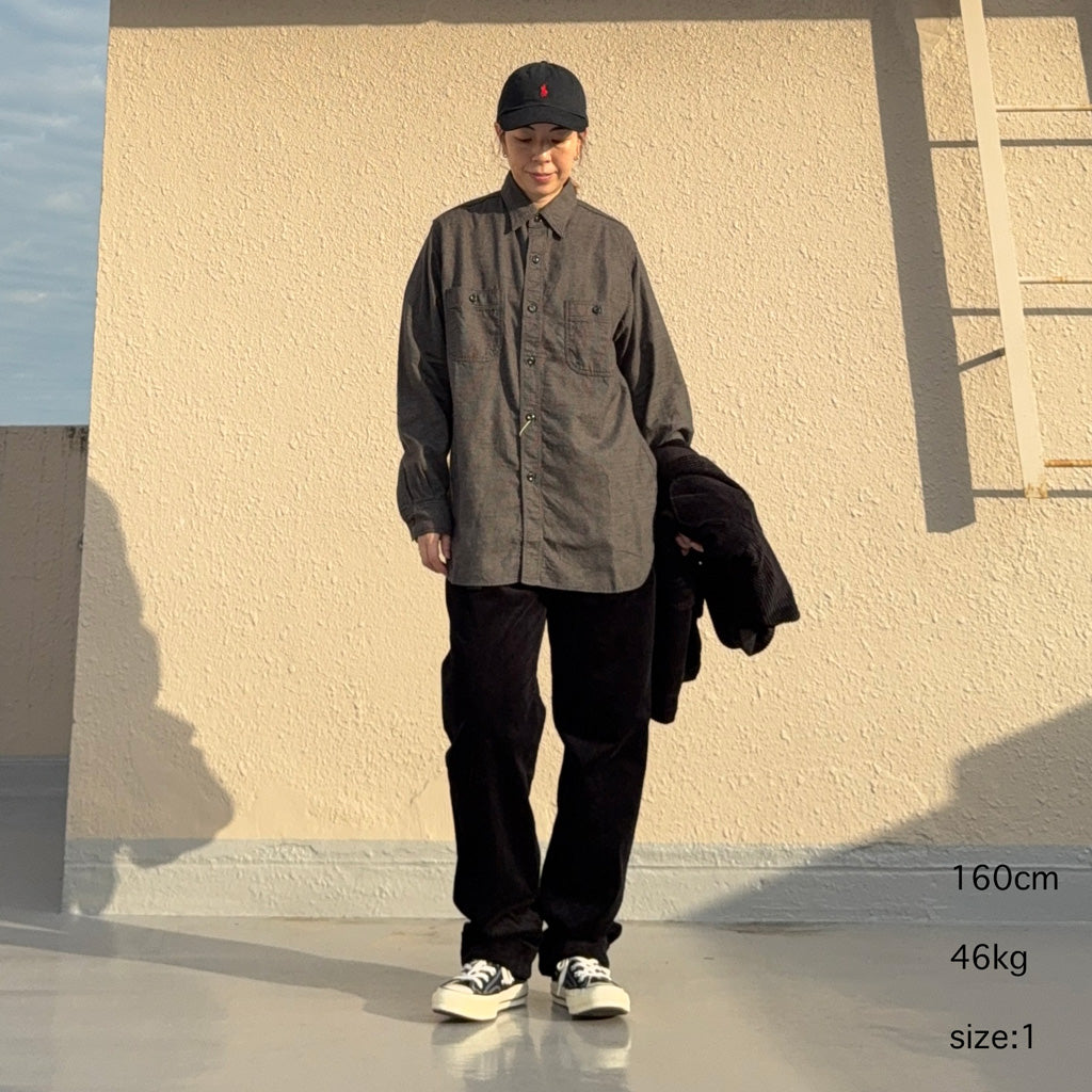 orSlow : RELAXED FIT MELANGE FLANNEL SHIRT (01-8270-160)