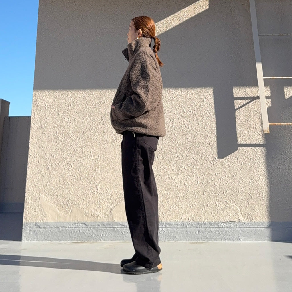 orSlow : BRUSHED SERGE FATIGUE PANTS (BLACK) (01-5002-B61)