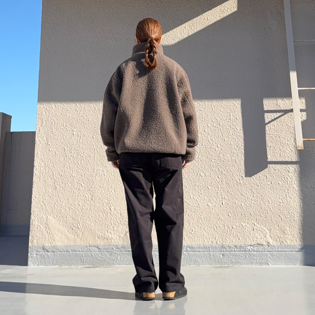 orSlow : BRUSHED SERGE FATIGUE PANTS (BLACK) (01-5002-B61)
