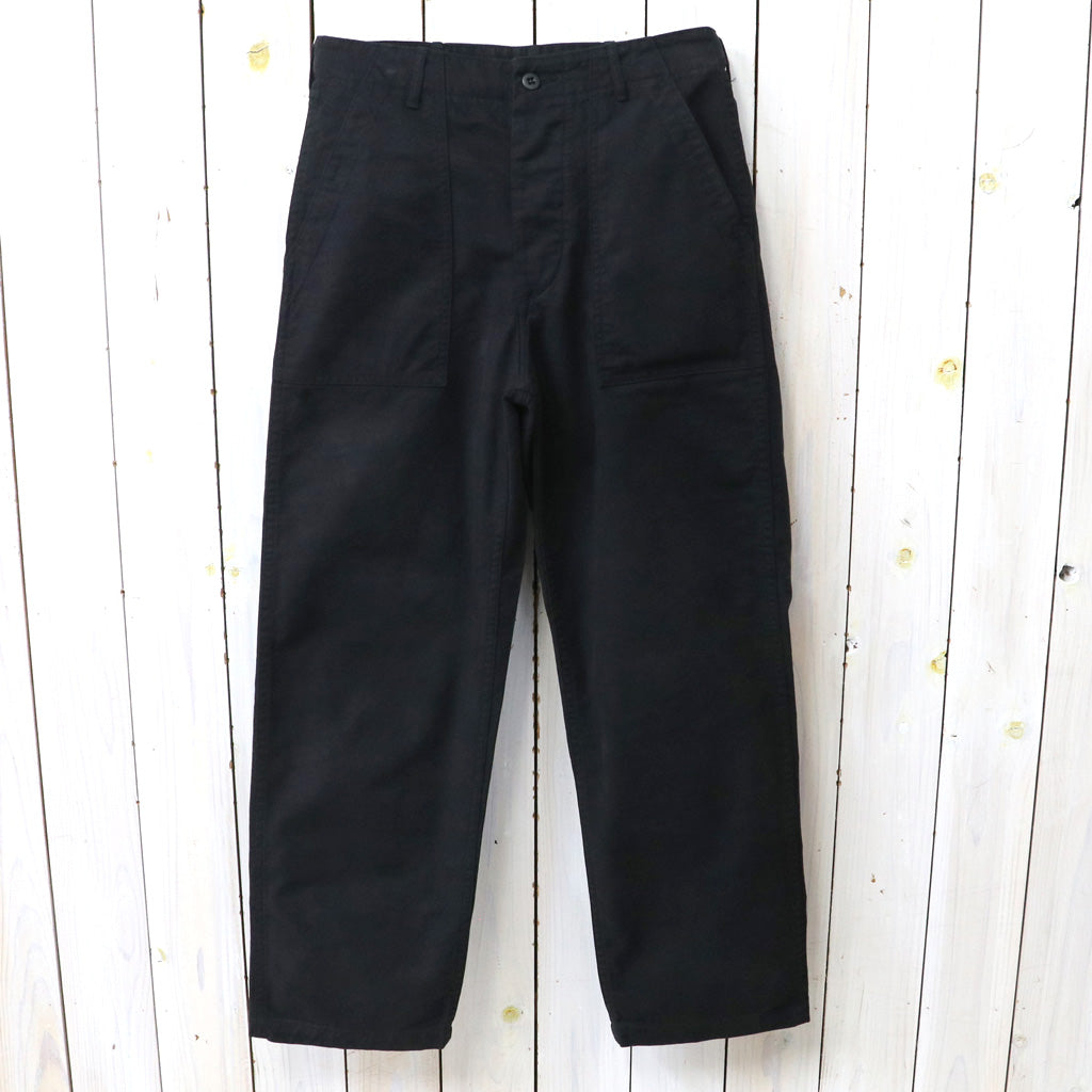 orSlow : BRUSHED SERGE FATIGUE PANTS (BLACK) (01-5002-B61)