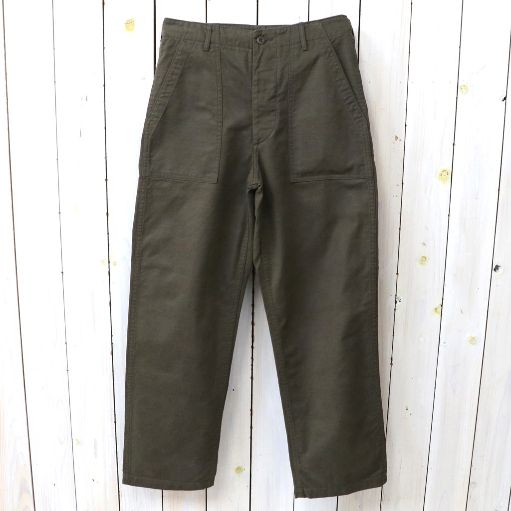 orSlow : BRUSHED SERGE FATIGUE PANTS (COFFEE BROWN) (01-5002-B52)