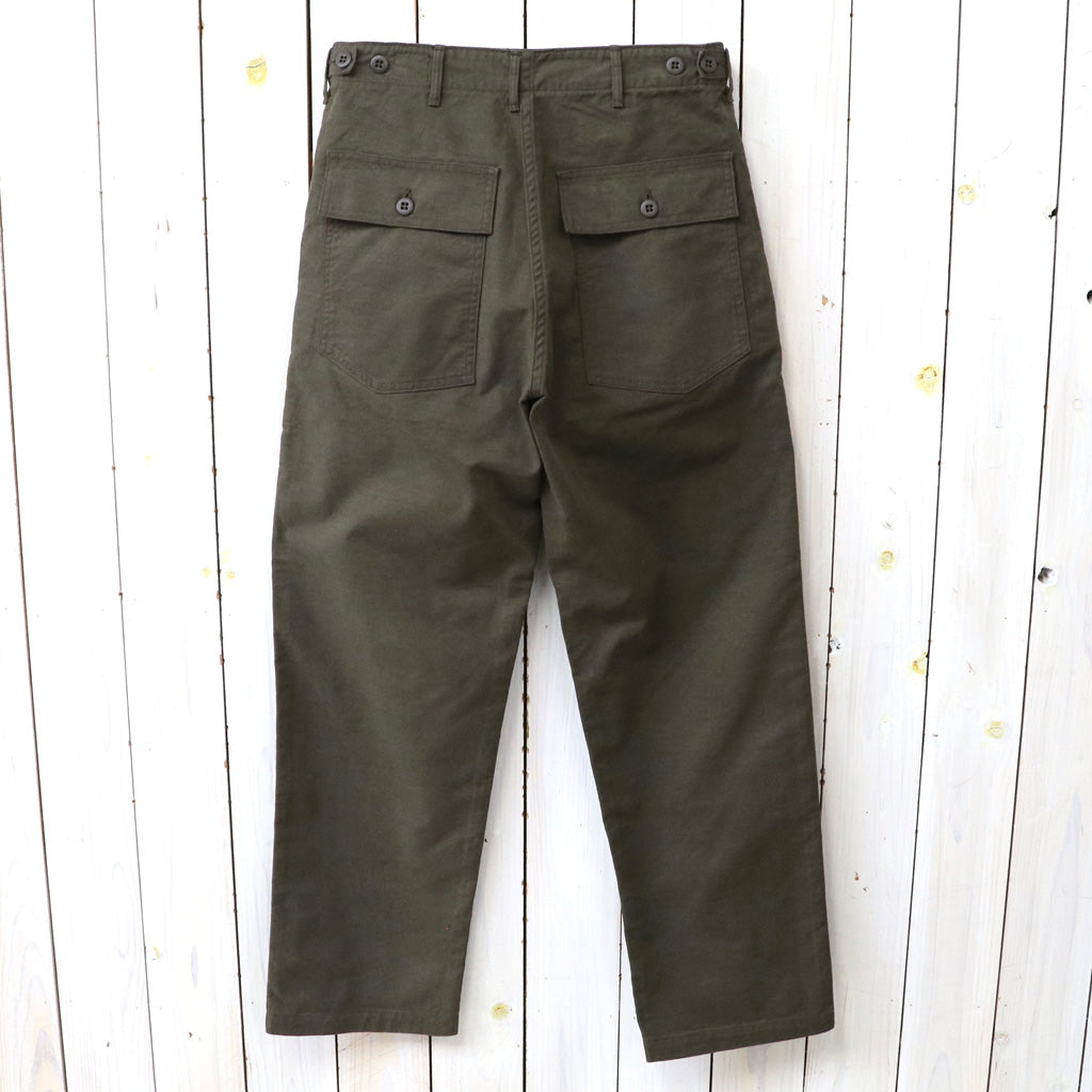orSlow : BRUSHED SERGE FATIGUE PANTS (COFFEE BROWN) (01-5002-B52)