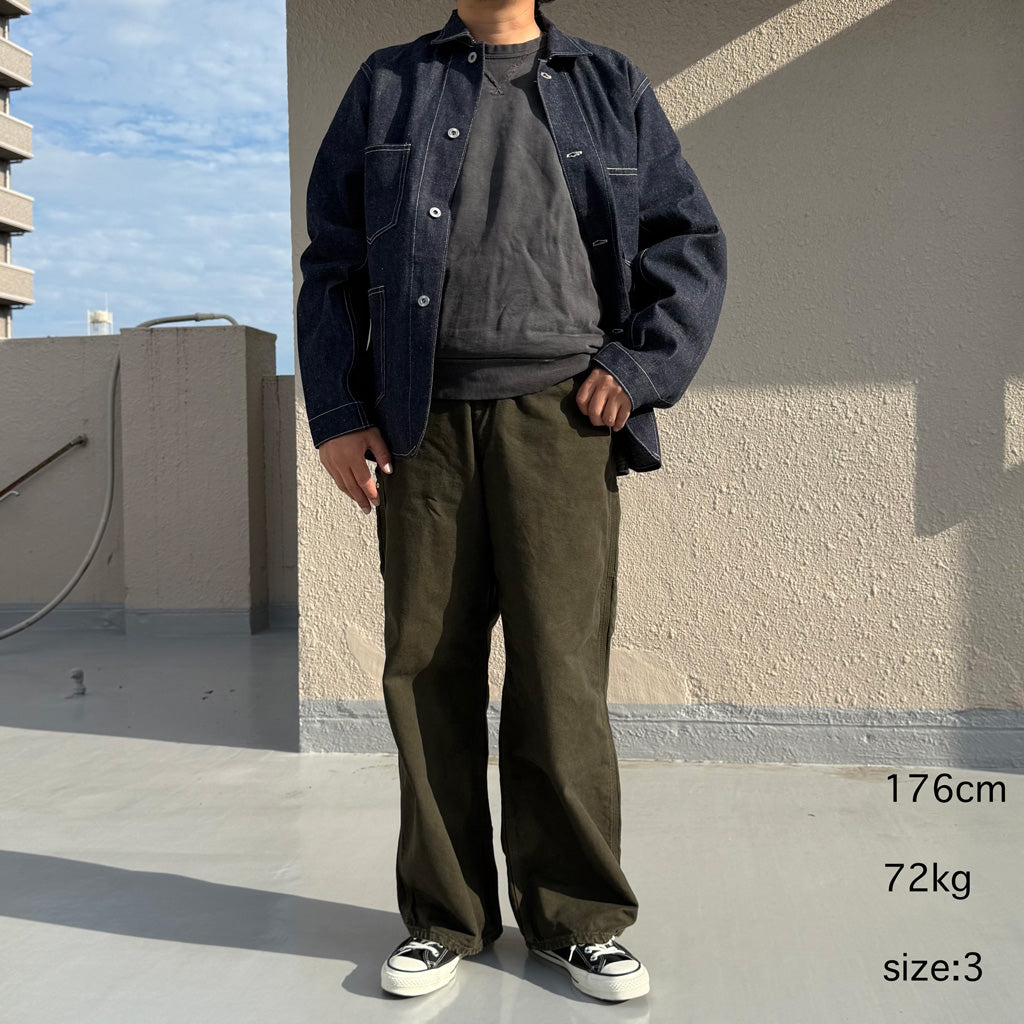 orSlow : DAD'S FIT OXFORD PAINTER PANTS (COFFEE BROWN) (01-5328-52S)