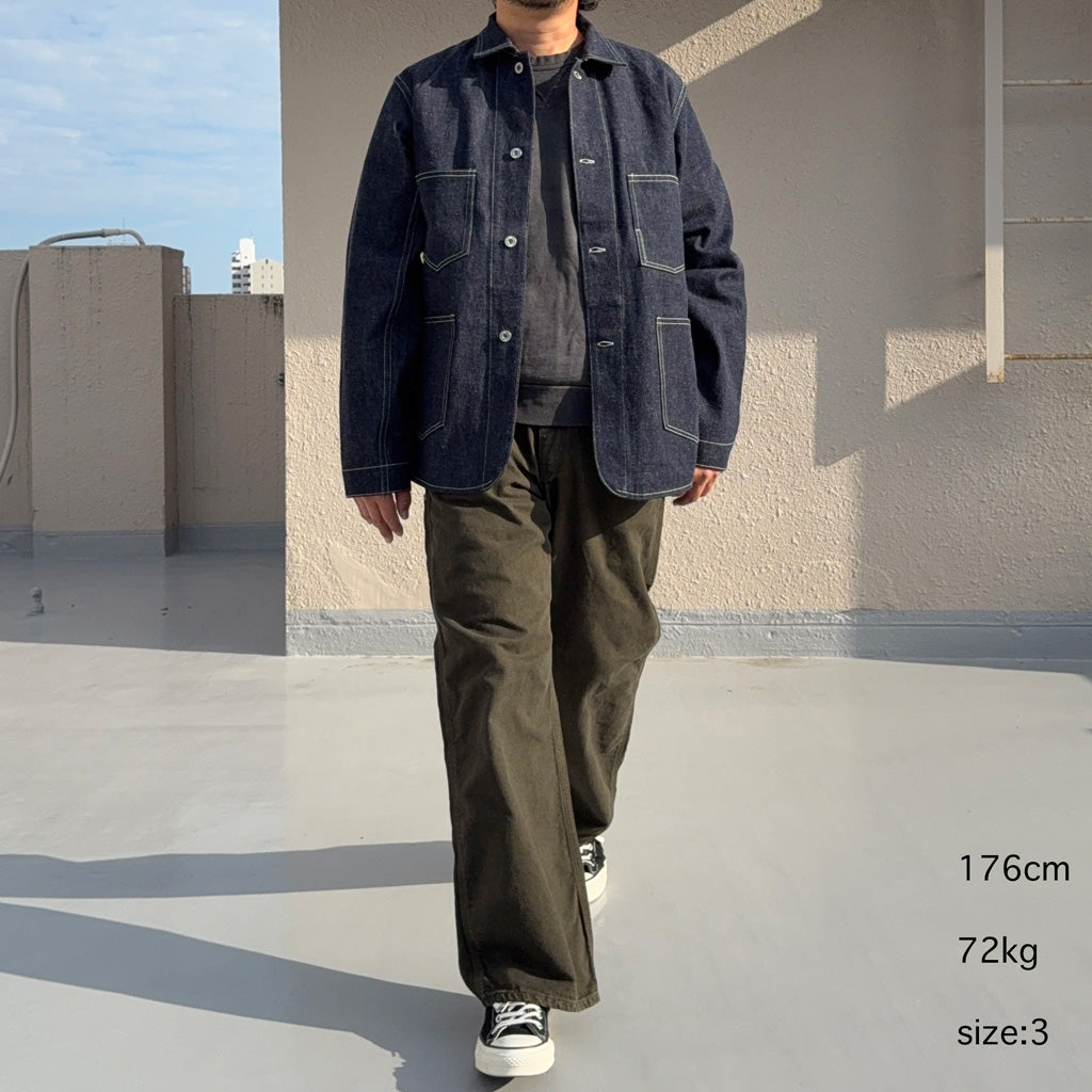 orSlow : DAD'S FIT OXFORD PAINTER PANTS (COFFEE BROWN) (01-5328-52S)