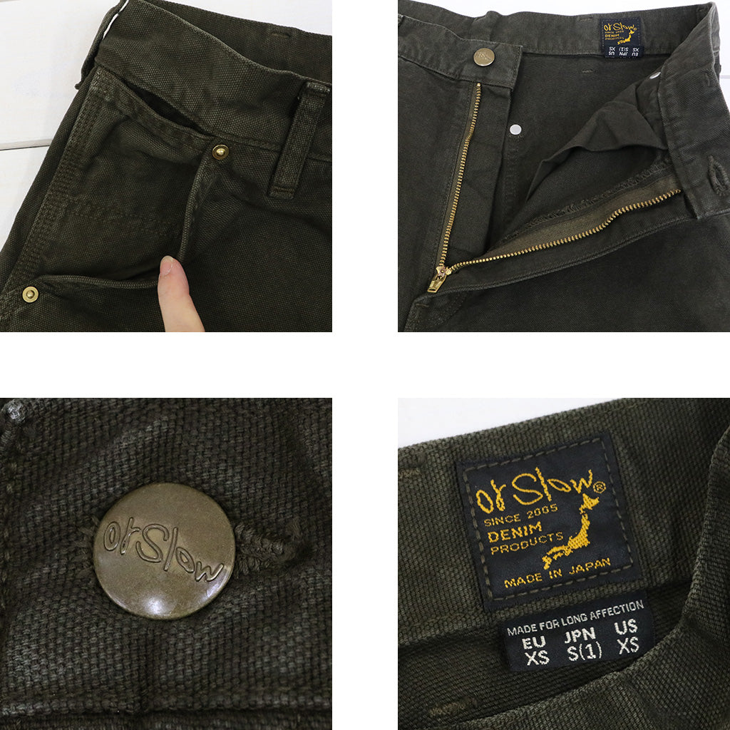 orSlow : DAD'S FIT OXFORD PAINTER PANTS (COFFEE BROWN) (01-5328-52S)