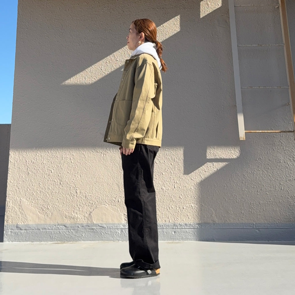 orSlow : HERRINGBONE VINTAGE FIT FATIGUE PANTS (BLACK) (03-V5002-61)
