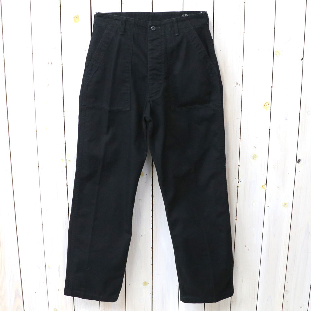 orSlow : HERRINGBONE VINTAGE FIT FATIGUE PANTS (BLACK) (03-V5002-61)