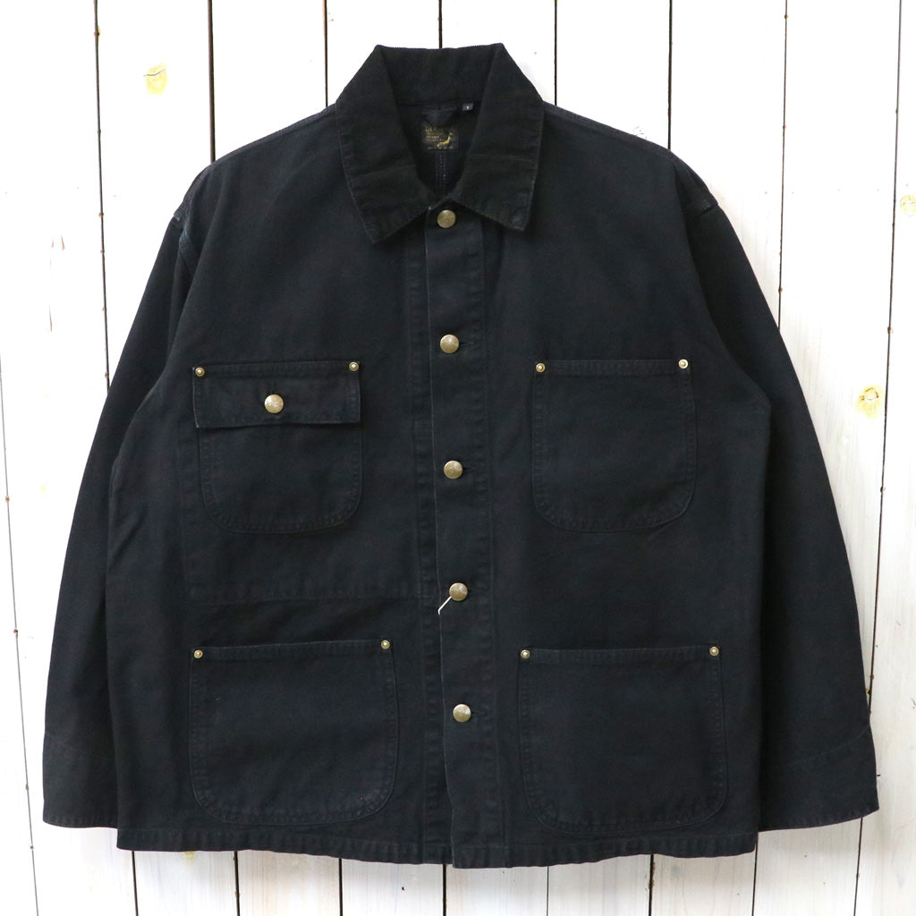 orSlow : RELAXED FIT OXFORD COVERALL (BLACK) (01-6034-61S)