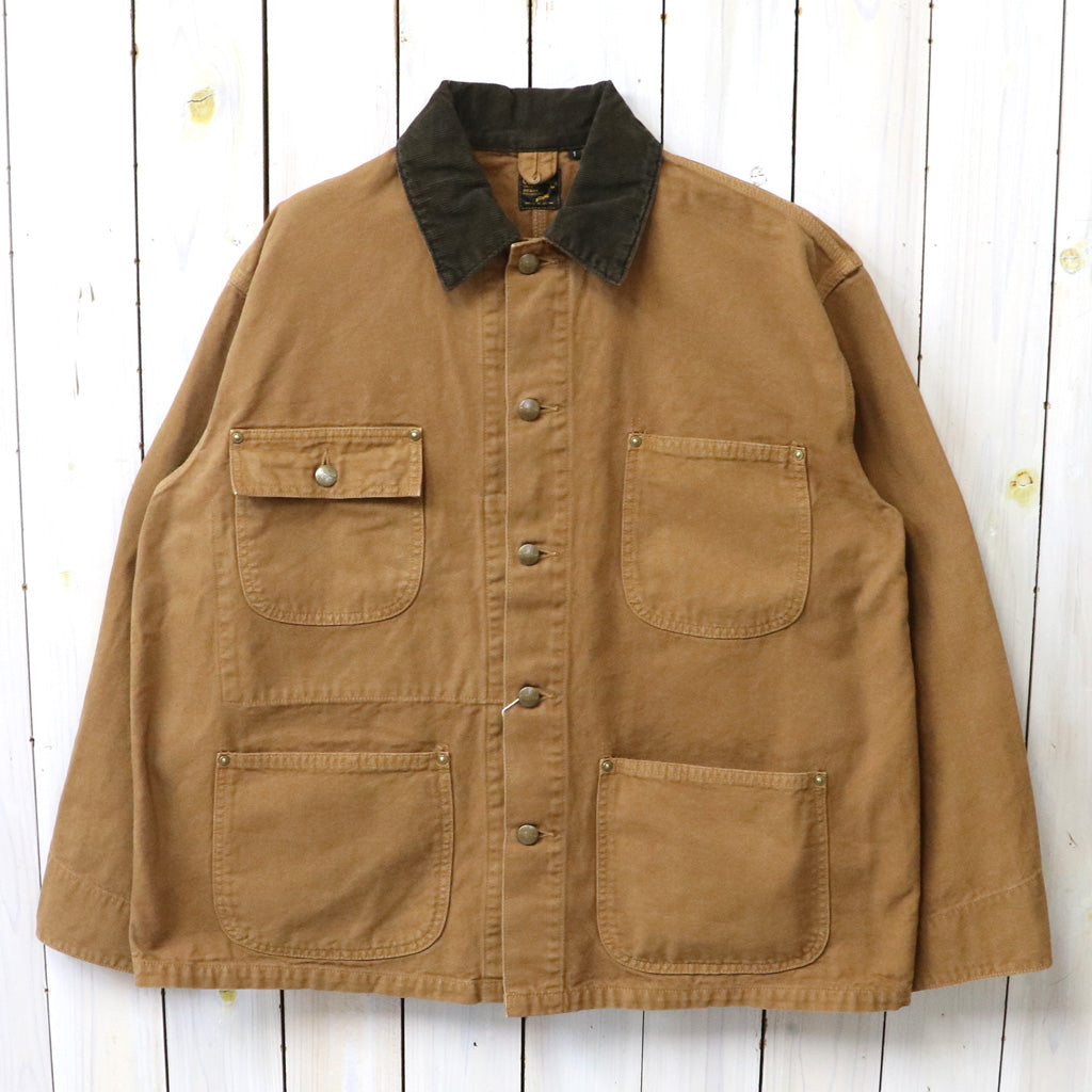 orSlow : RELAXED FIT OXFORD COVERALL (BROWN) (01-6034-53S)