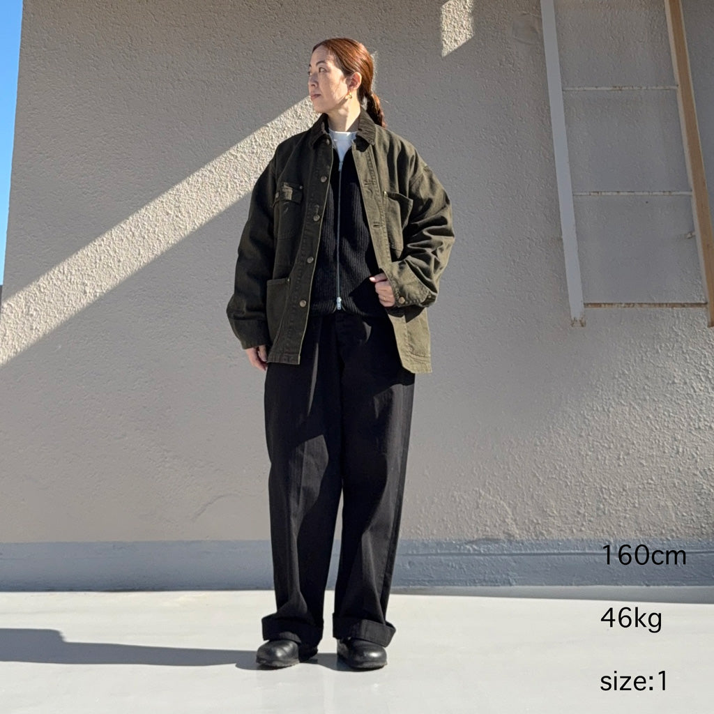 orSlow : RELAXED FIT OXFORD COVERALL (COFFEE BROWN) (01-6034-52S)