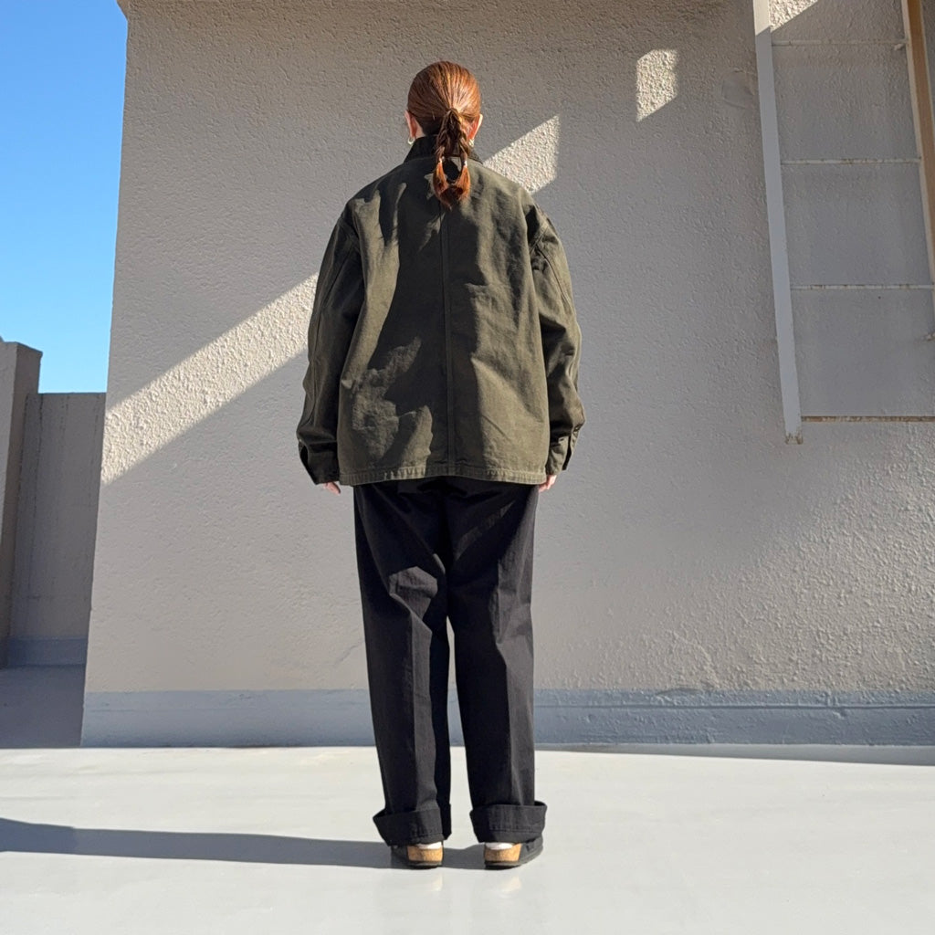 orSlow : RELAXED FIT OXFORD COVERALL (COFFEE BROWN) (01-6034-52S)